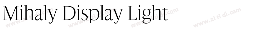 Mihaly Display Light字体转换